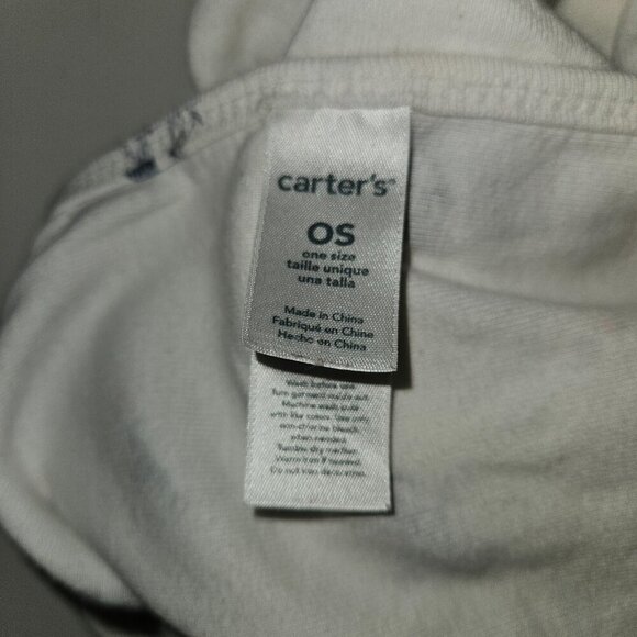 Carter's Cotton Baby Blanket White Blue Pink Girl Dog Bicycle Flowers Bird READ - Picture 2 of 9